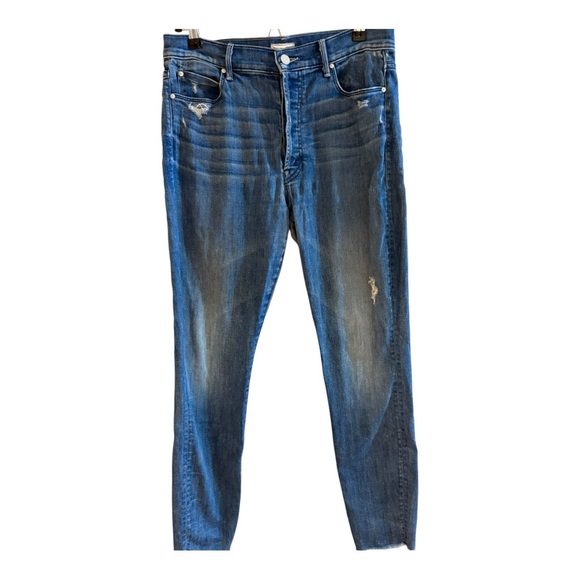 Mother High Rise Ankle Skinny Jeans. - Picture 2 of 7